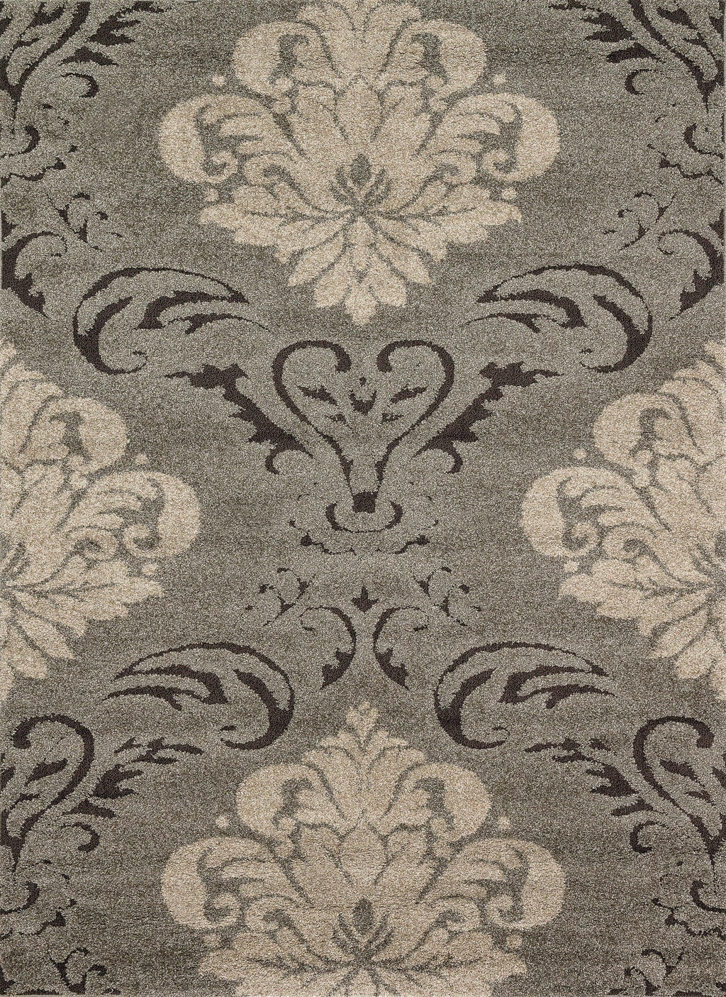 ENCHANT Collection Rug  in  SMOKE / BEIGE Gray Accent Power-Loomed Polypropylene