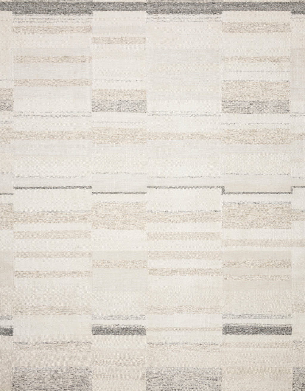 EVELINA Collection Wool/Viscose Rug  in  IVORY / BEIGE Ivory Hand-Woven Wool/Viscose