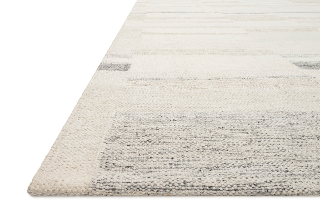 EVELINA Collection Wool/Viscose Rug  in  IVORY / BEIGE Ivory Hand-Woven Wool/Viscose