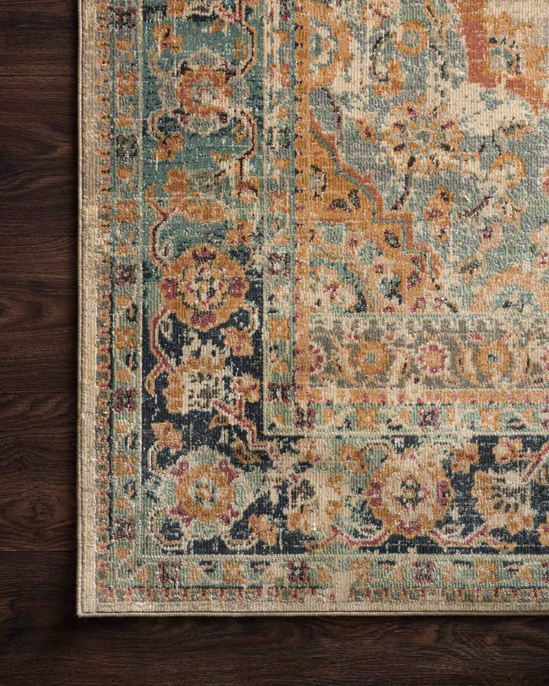 Evie Collection Rug in SAND / MULTI
