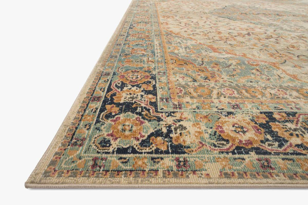 Evie Collection Rug in SAND / MULTI