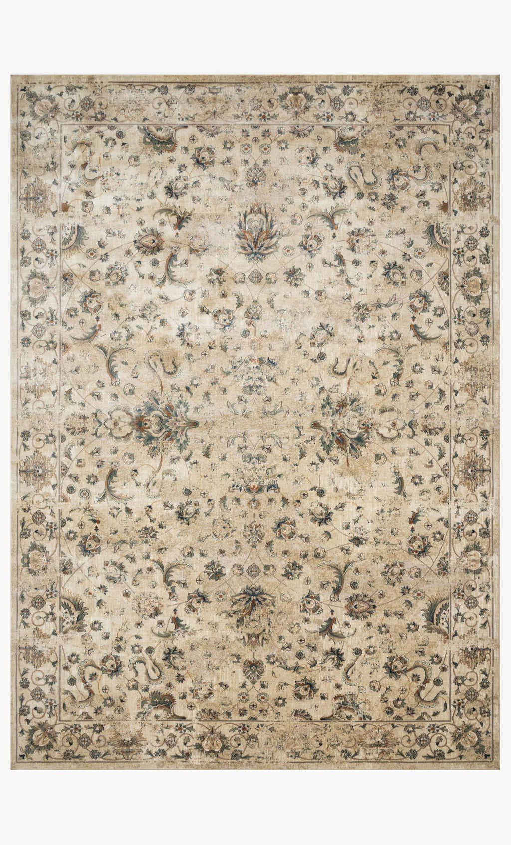 Magnolia Home by Joanna Gaines x Loloi Evie Collection Rug in Ivory / Multi