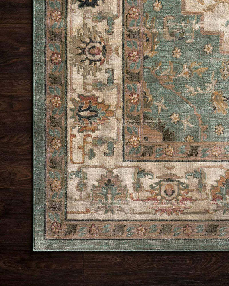 Evie Collection Rug in IVORY / JADE