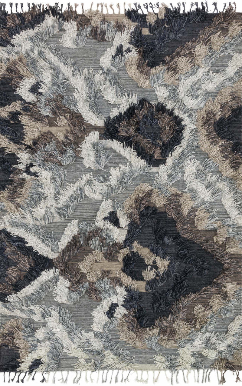 FABLE Collection Rug  in  GRANITE Gray Small Hand-Woven Viscose