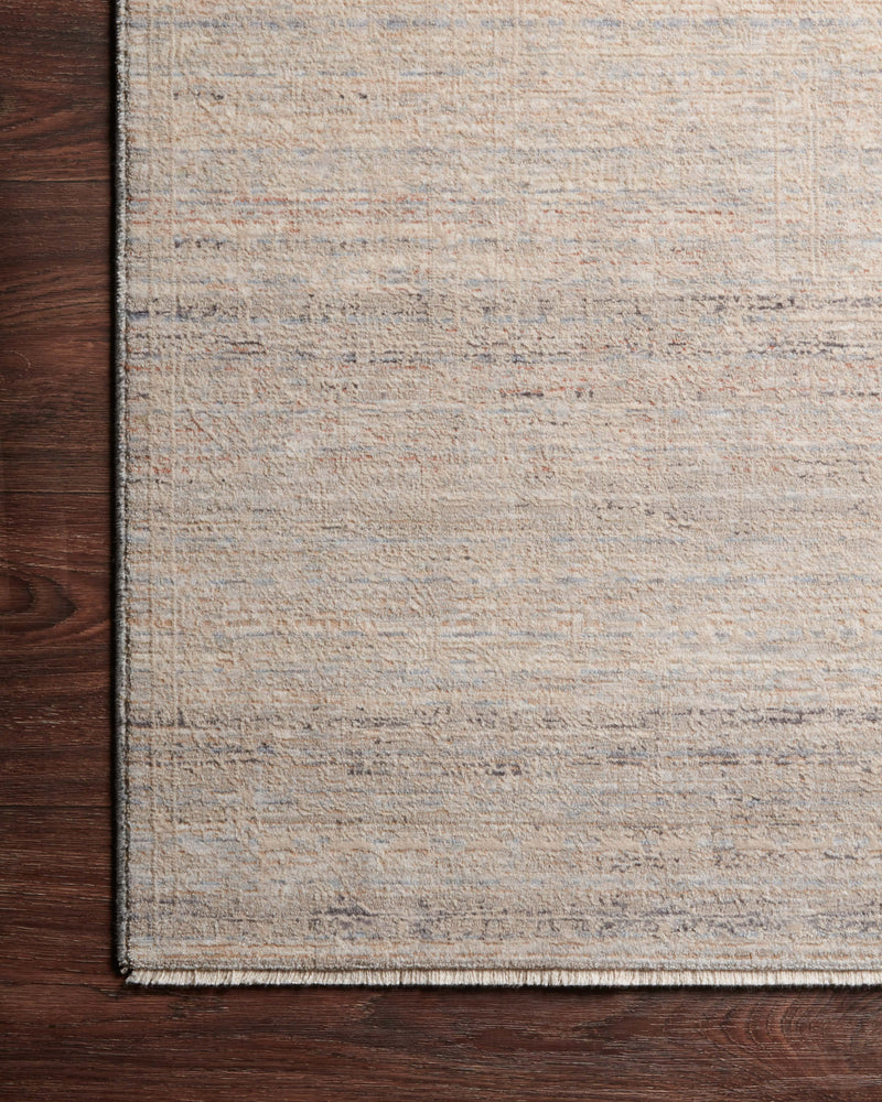 FAYE Collection Rug  in  Natural / Sky Beige Accent Power-Loomed Jute/Wool