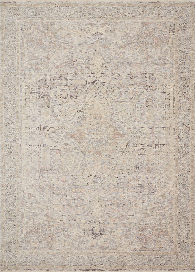 FAYE Collection Rug  in  Ivory / Multi Ivory Accent Power-Loomed Jute/Wool