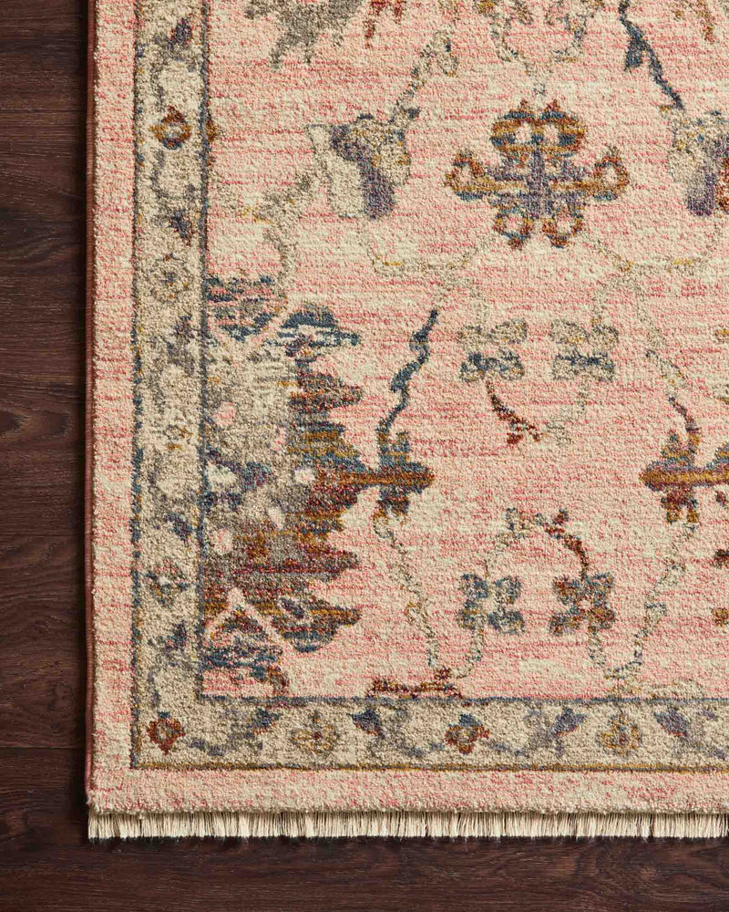 GIADA Collection Rug  in  Blush / Multi Red Accent Power-Loomed Viscose