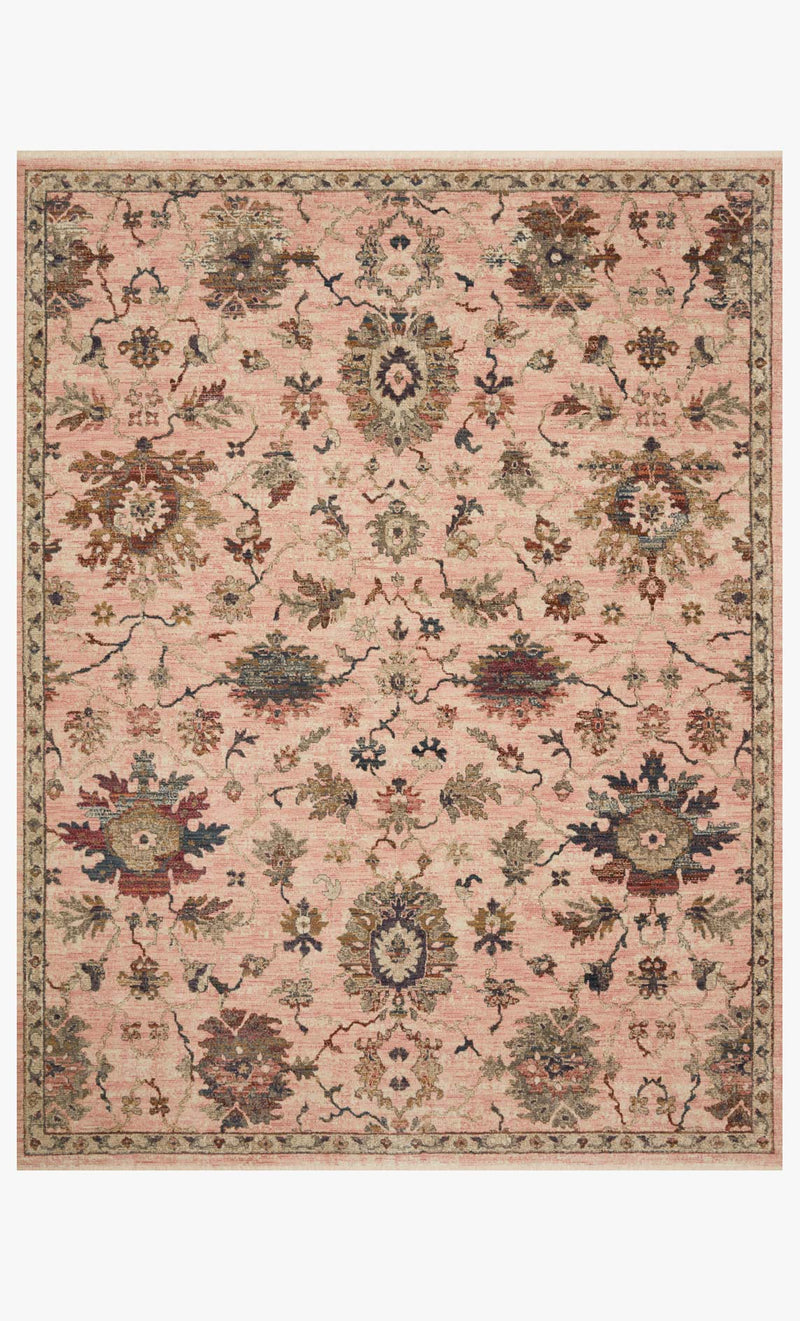GIADA Collection Rug  in  Blush / Multi Red Accent Power-Loomed Viscose