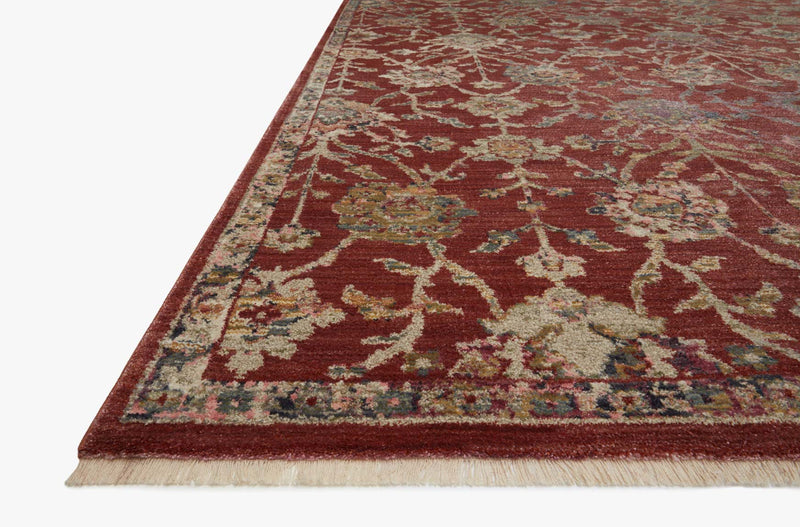 GIADA Collection Rug  in  Red / Multi Red Accent Power-Loomed Viscose