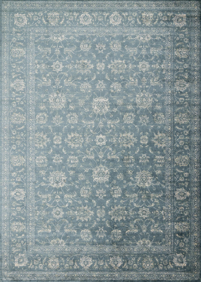GRIFFIN Collection Rug  in  SEA Blue Runner Power-Loomed Viscose