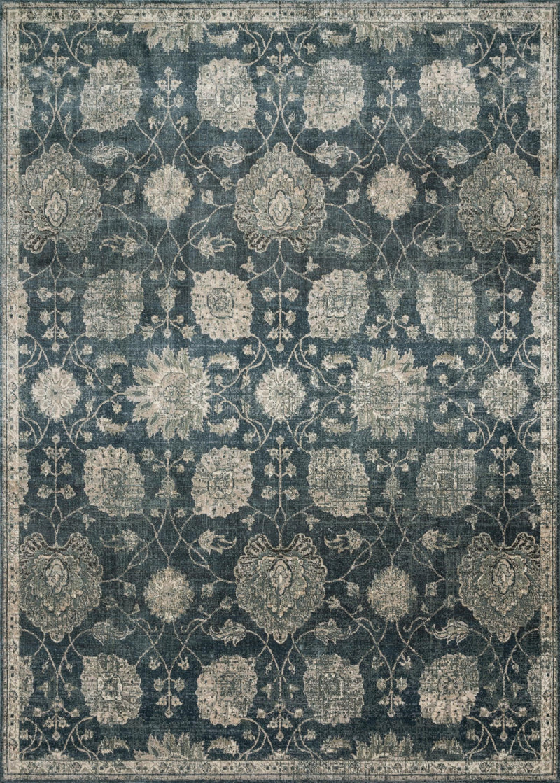 GRIFFIN Collection Rug  in  MIDNIGHT Blue Runner Power-Loomed Viscose