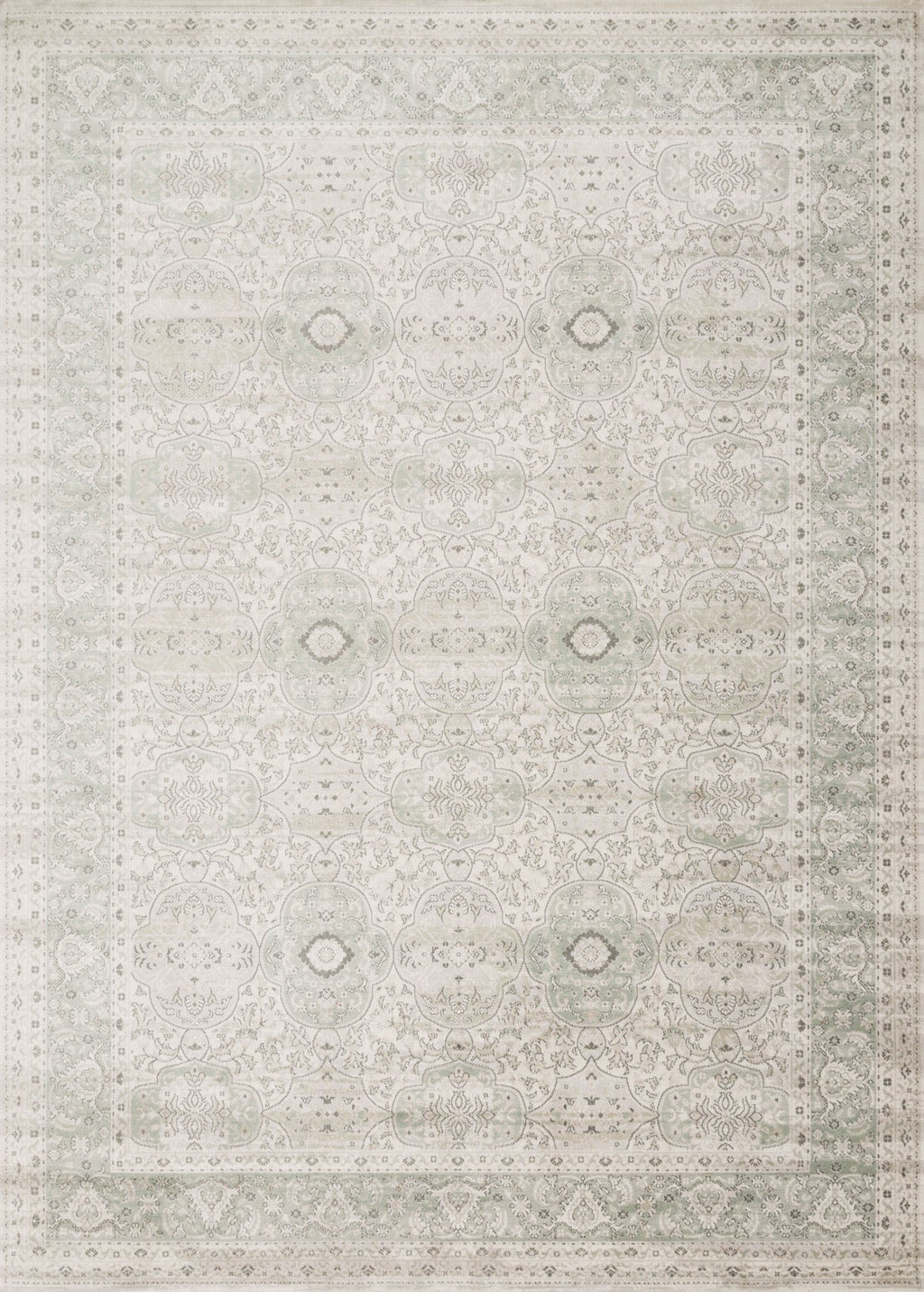 GRIFFIN Collection Rug  in  MIST Beige Runner Power-Loomed Viscose