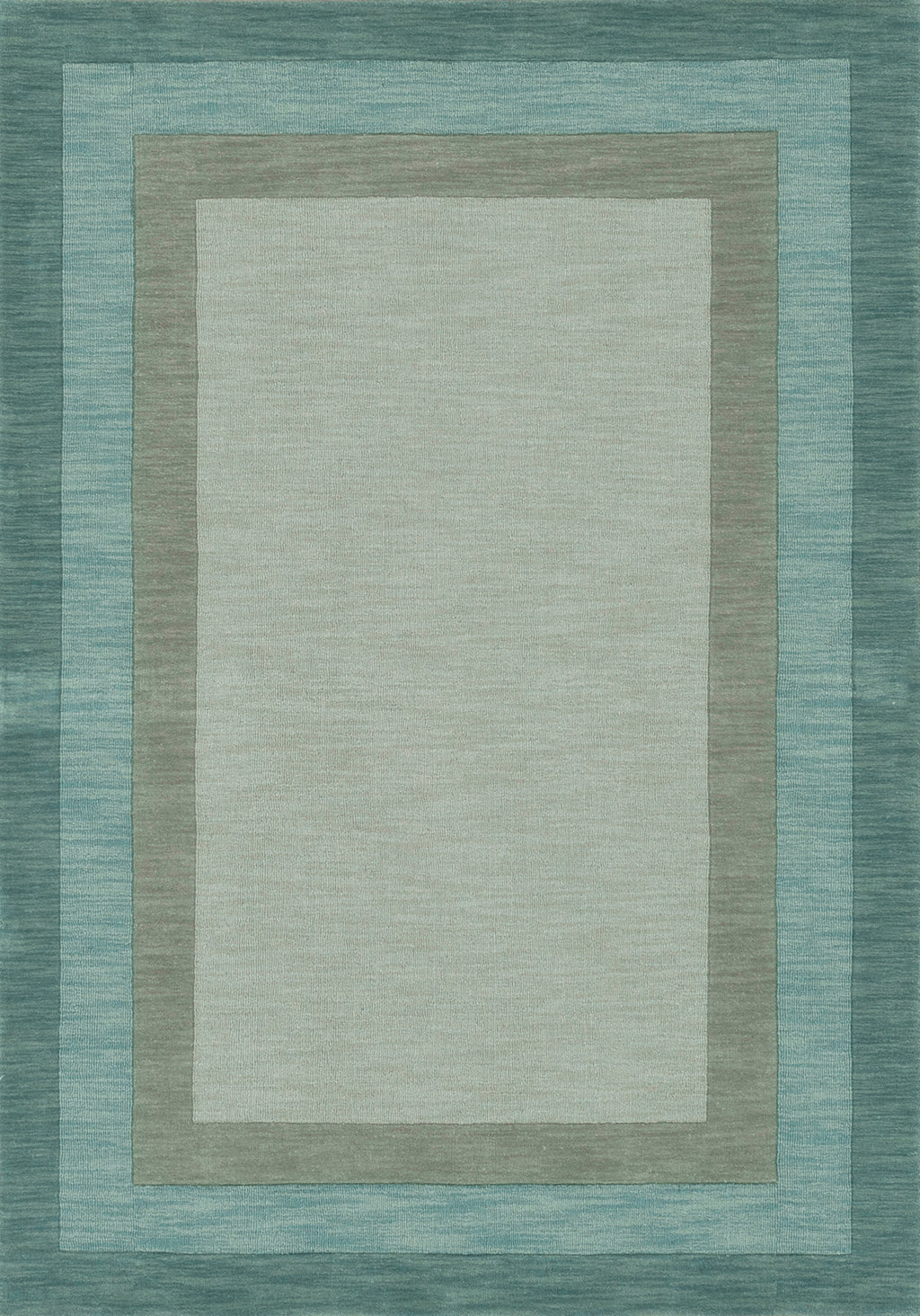 HAMILTON Collection Wool Rug  in  FERN Green Small Hand-Loomed Wool
