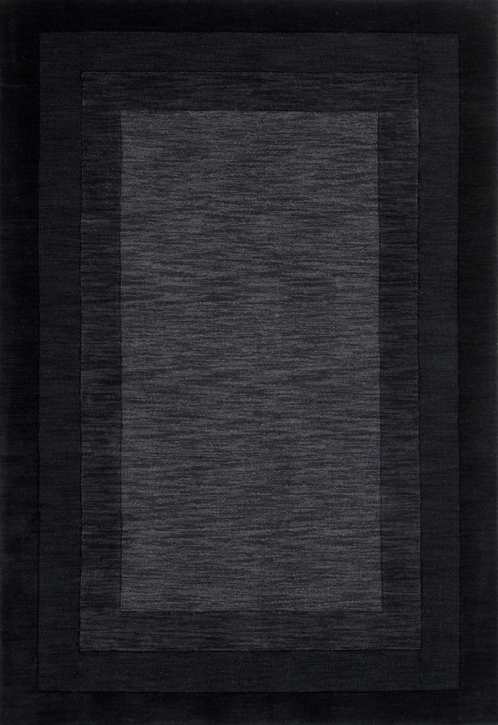 HAMILTON Collection Wool Rug  in  GREY / CHARCOAL Gray Small Hand-Loomed Wool