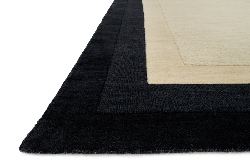 HAMILTON Collection Wool Rug  in  IVORY / CHARCOAL Ivory Small Hand-Loomed Wool