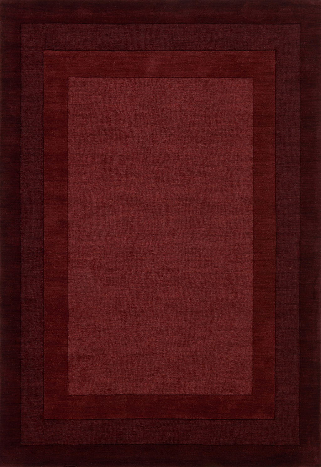 HAMILTON Collection Wool Rug  in  RED Red Small Hand-Loomed Wool
