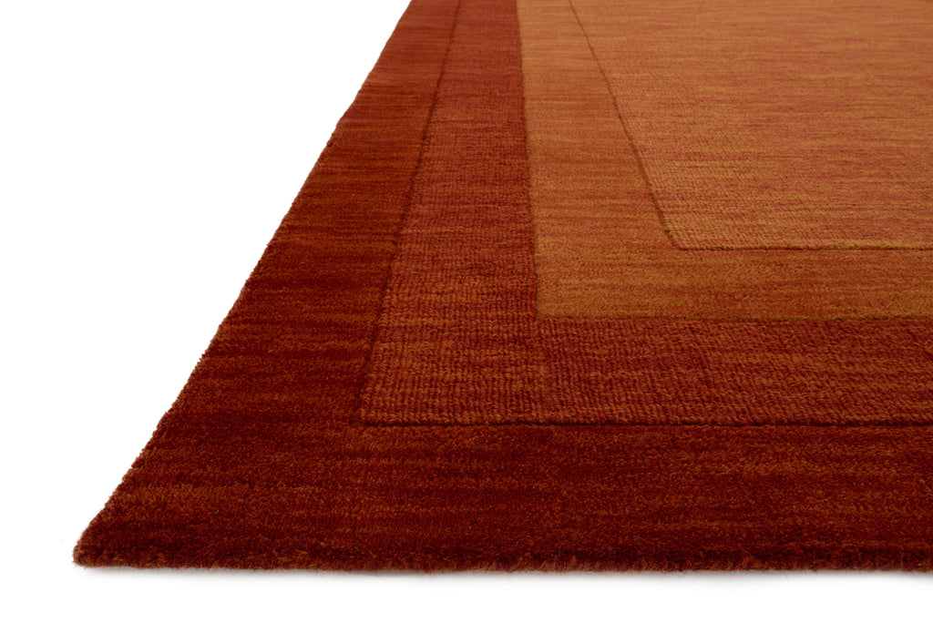 HAMILTON Collection Wool Rug  in  RUST Rust Small Hand-Loomed Wool