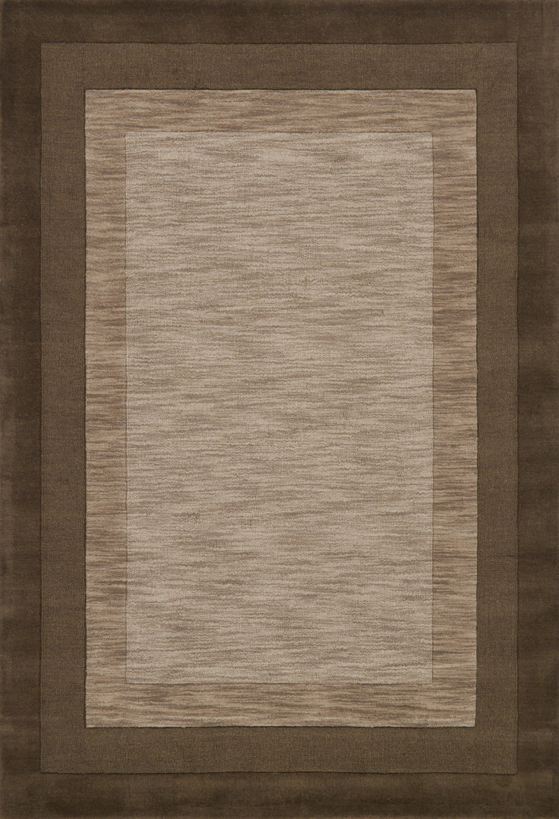 HAMILTON Collection Wool Rug  in  TOBACCO Beige Small Hand-Loomed Wool