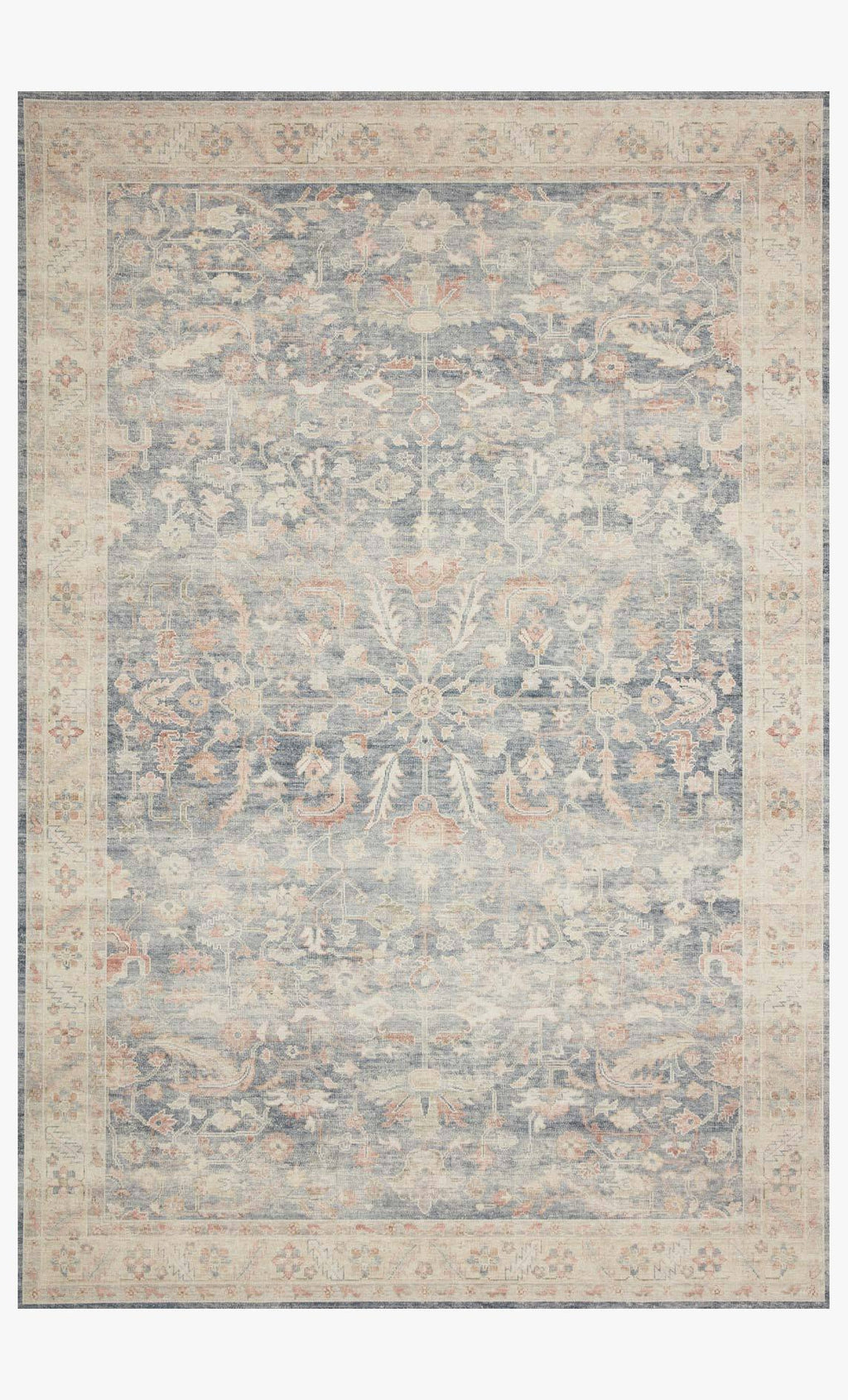 Hathaway Collection Rug in Denim / Multi