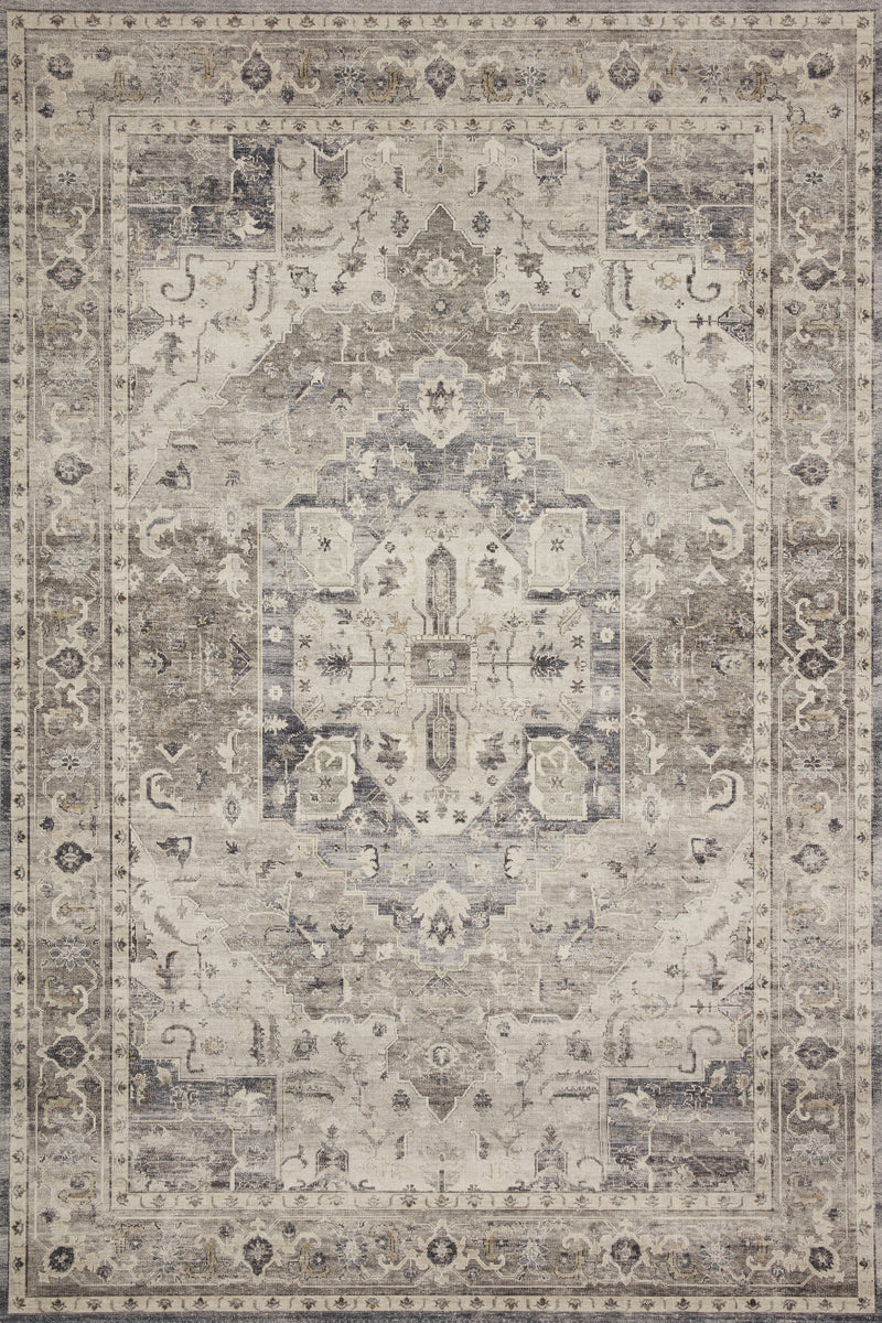 ODETTE Collection Rug  in  Charcoal / Multi