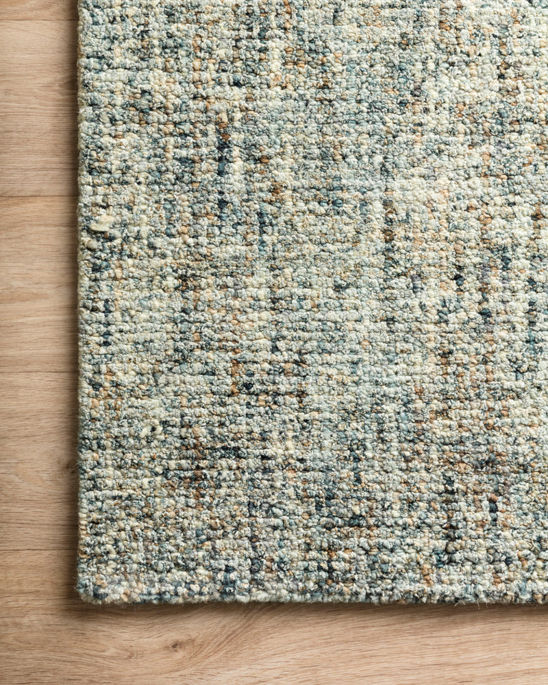 HARLOW Collection Wool Rug  in  OCEAN / SAND Blue Hand-Tufted Wool