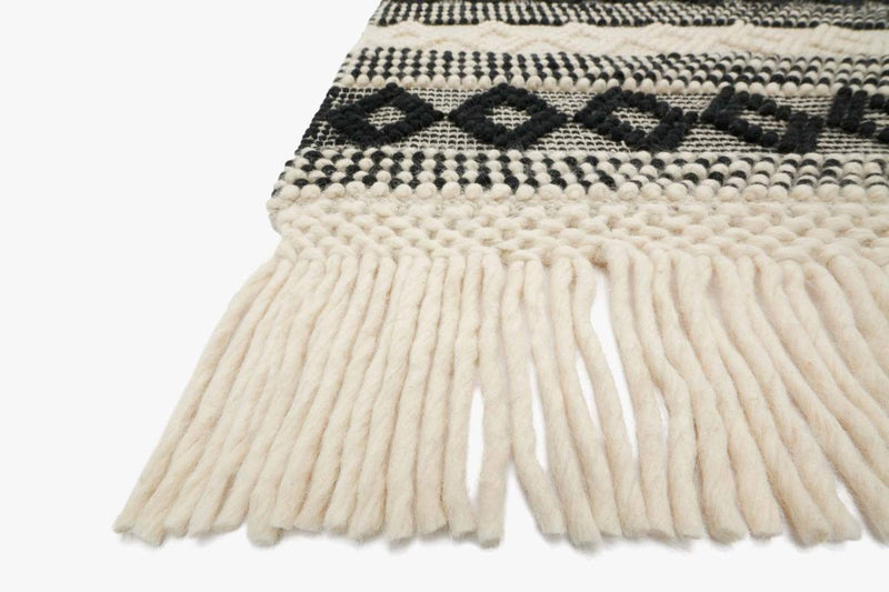 Holloway Collection Rug in IVORY / BLACK