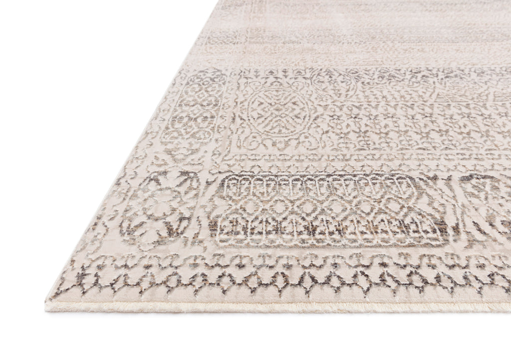 HOMAGE Collection Rug  in  IVORY / SILVER Ivory Accent Power-Loomed Jute/Wool