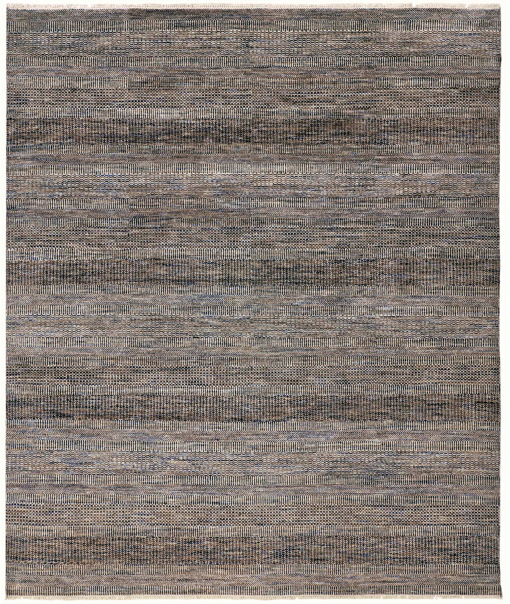 JANSON Collection Wool & Viscose Rug in Dark Grey
