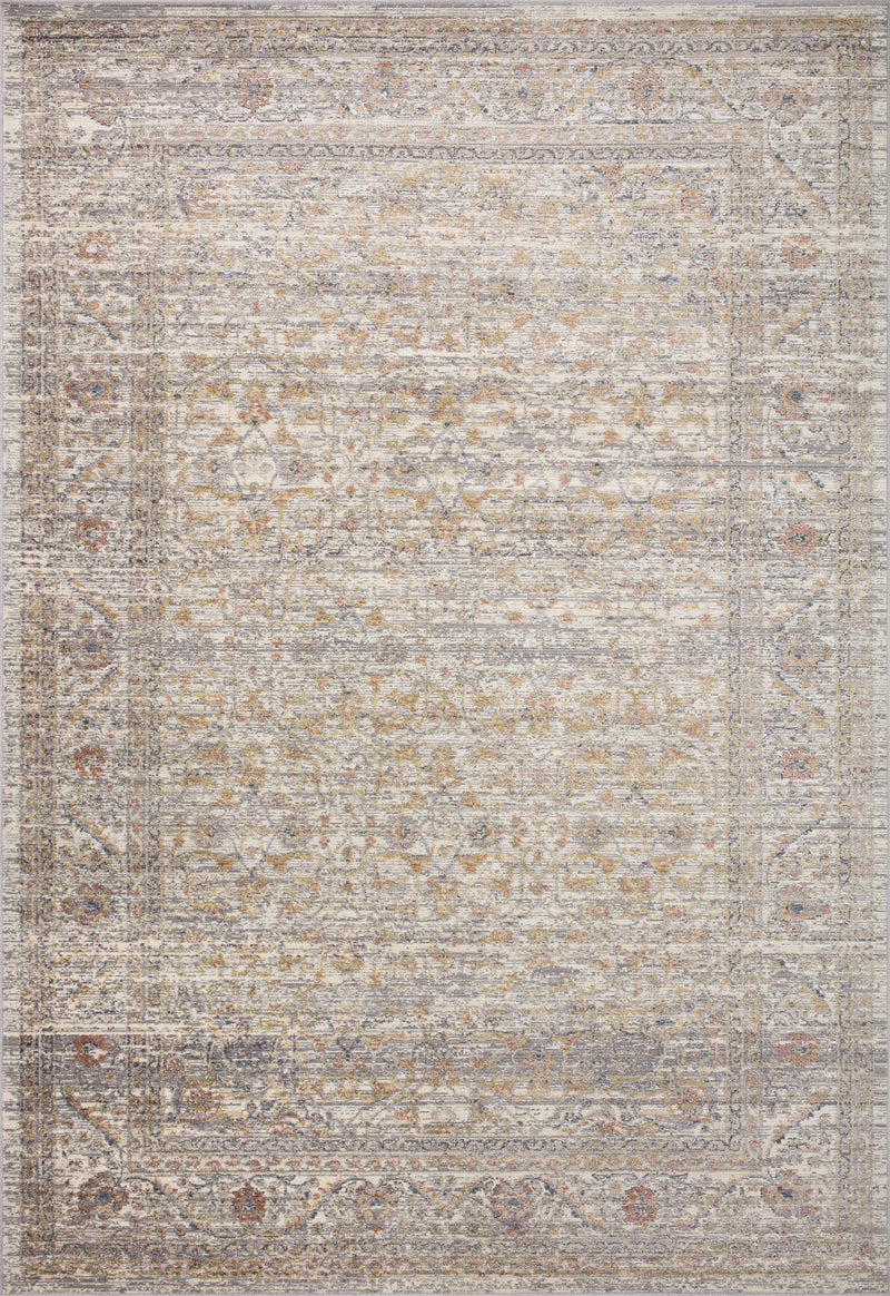 INDRA Collection Rug  in  Stone / Multi Gray Accent Power-Loomed Polypropylene/Polyester