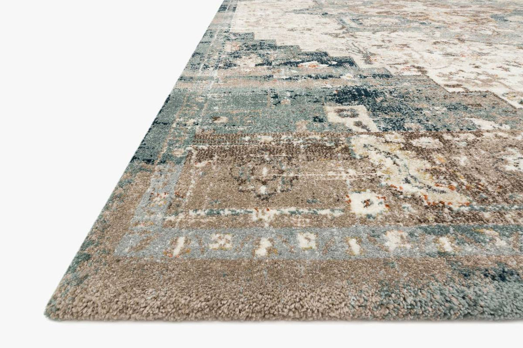 James Collection Rug in TAUPE / MARINE