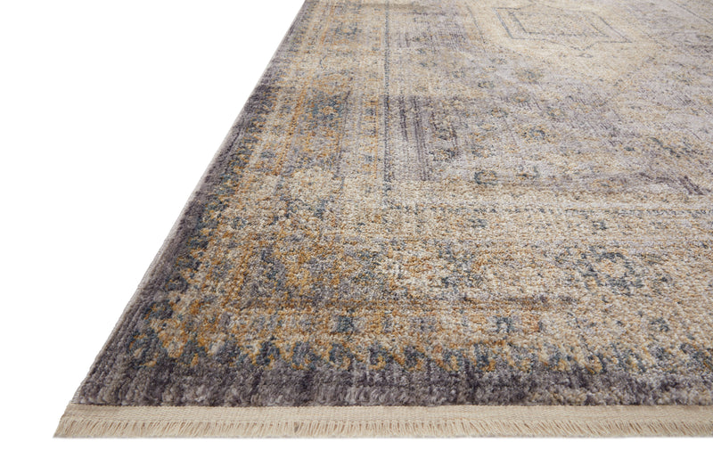 Janey Collection Rug  in  Slate / Gold Gray Accent Power-Loomed Viscose