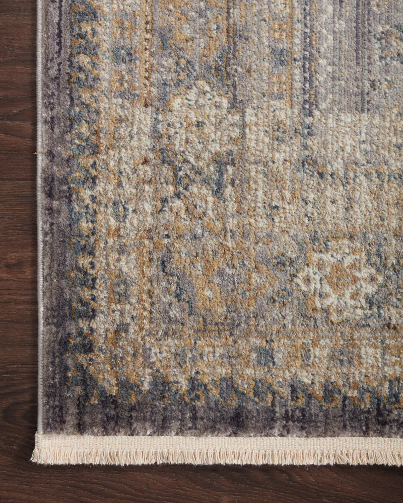 Janey Collection Rug  in  Slate / Gold Gray Accent Power-Loomed Viscose