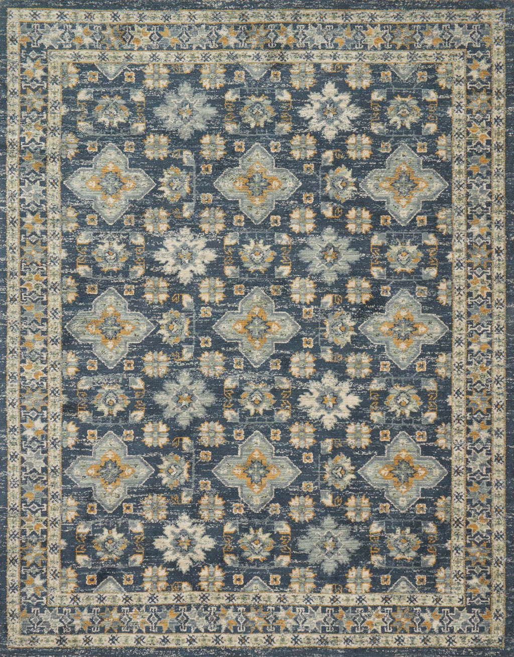 JOSEPHINE Collection Rug  in  BLUE / BLUE Blue Runner Machine-Made Polyester