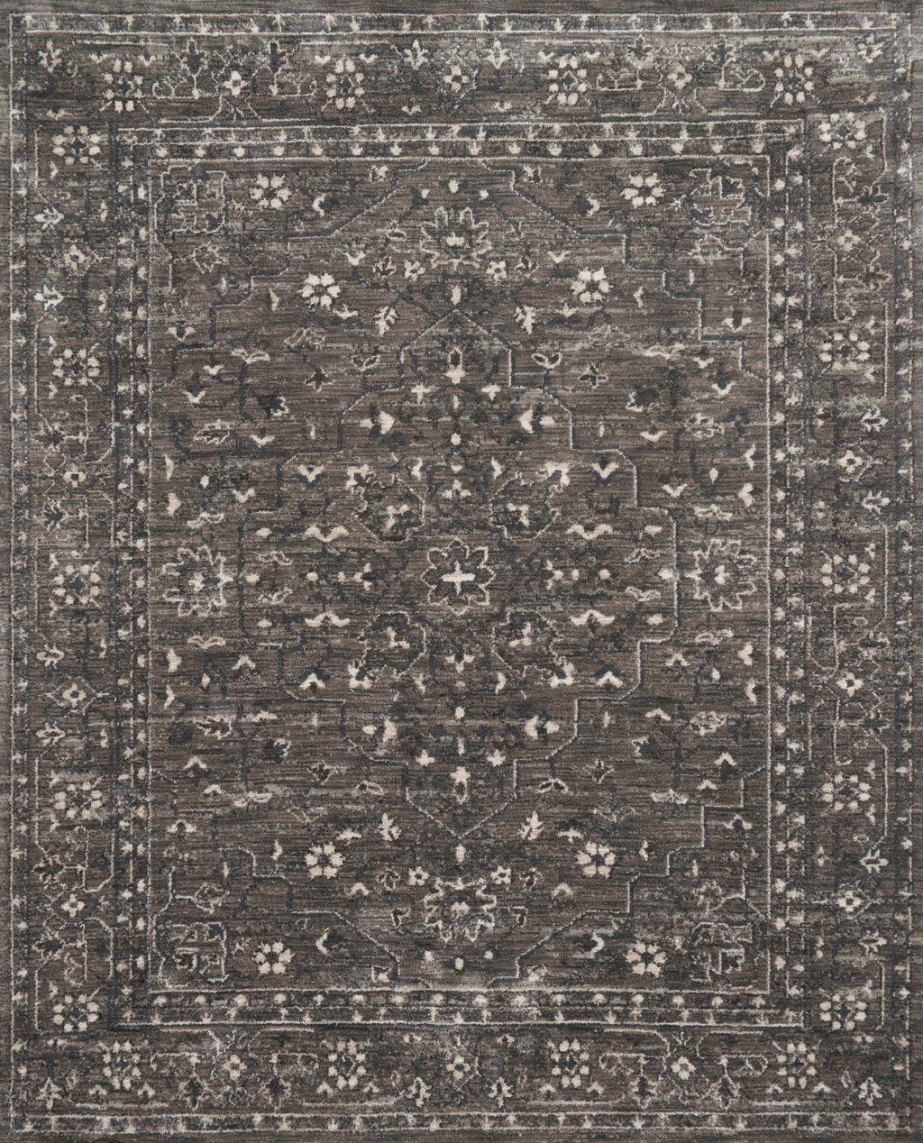 JOSEPHINE Collection Rug  in  PEWTER / PEWTER Gray Runner Machine-Made Polyester
