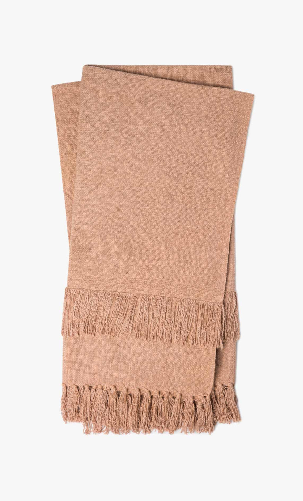 JOVI Throw in BLUSH Red Small Cotton