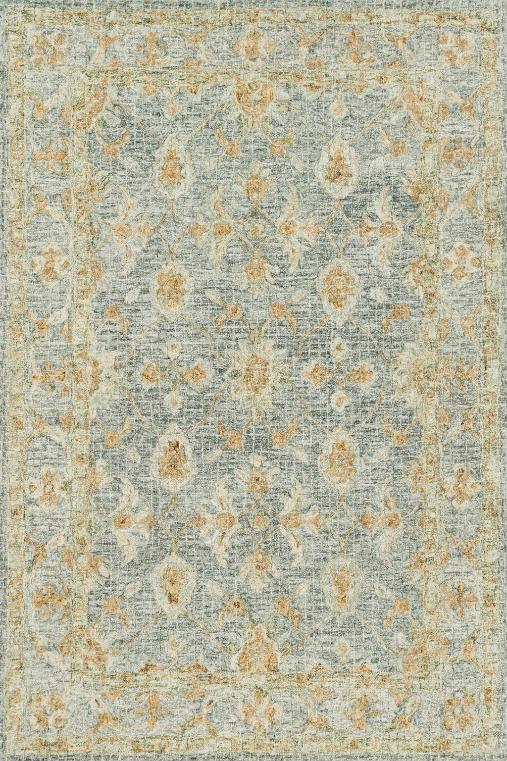 JULIAN Collection Wool Rug  in  SPA / SPA Blue Runner Hand-Hooked Wool