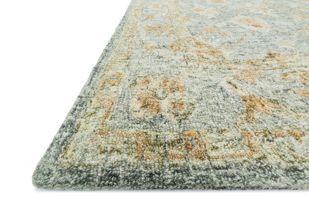 JULIAN Collection Wool Rug  in  SPA / SPA Blue Runner Hand-Hooked Wool