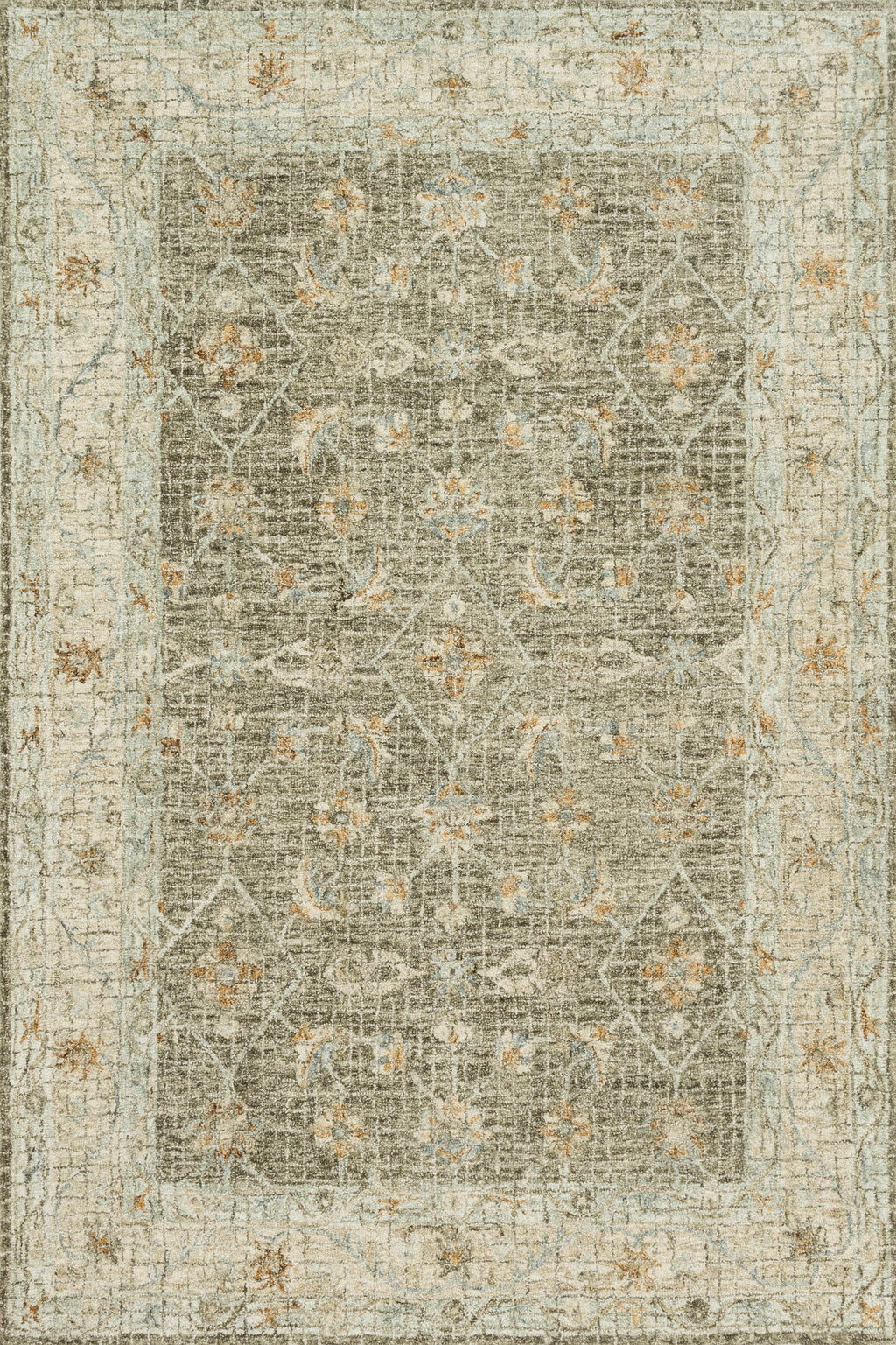 JULIAN Collection Wool Rug  in  TAUPE / SAND Beige Runner Hand-Hooked Wool