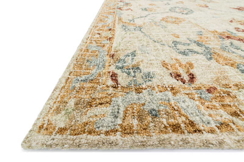 JULIAN Collection Wool Rug  in  IVORY / MULTI Ivory Runner Hand-Hooked Wool