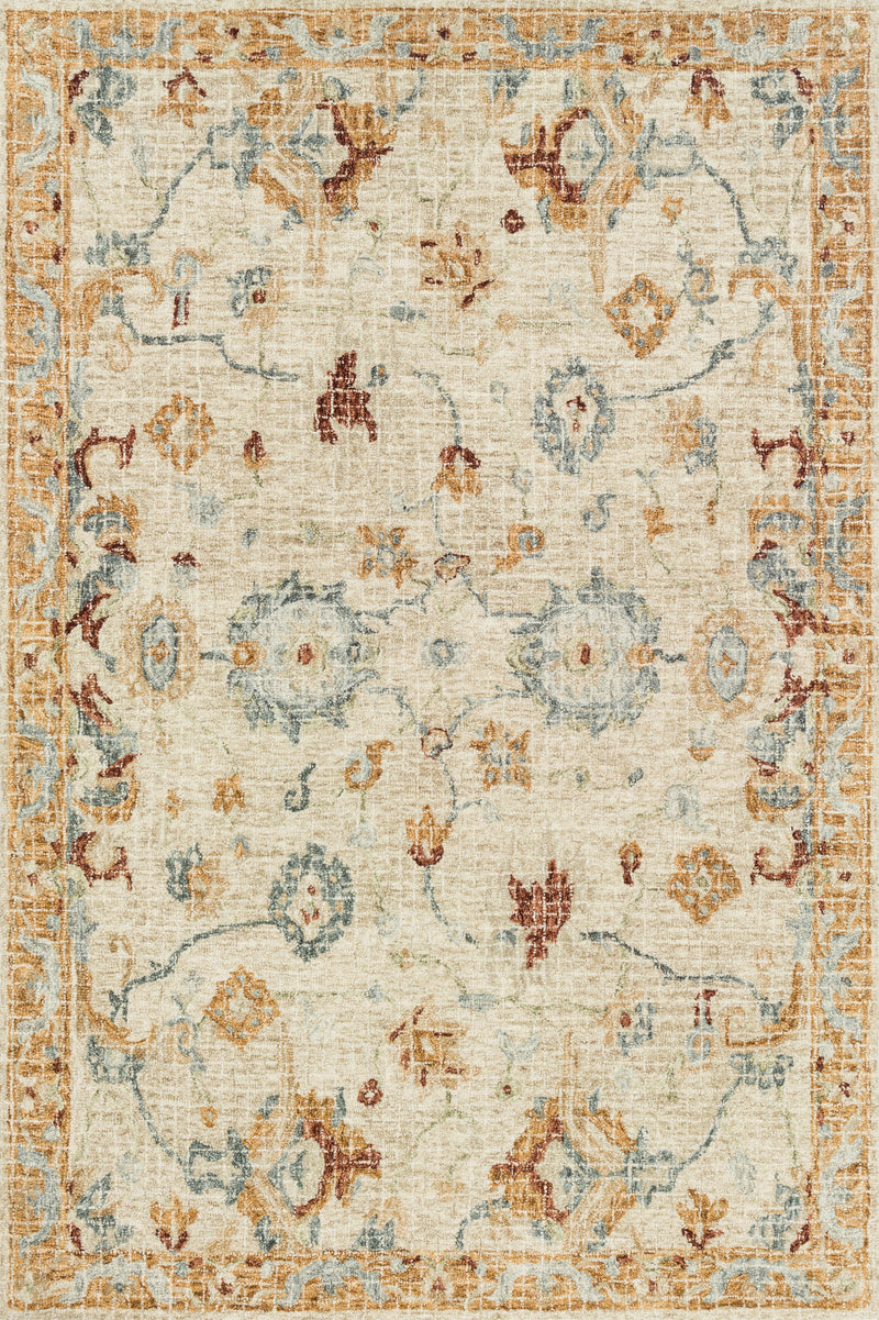 JULIAN Collection Wool Rug  in  IVORY / MULTI Ivory Runner Hand-Hooked Wool