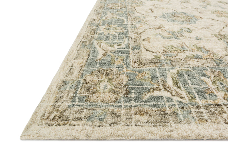 JULIAN Collection Wool Rug  in  IVORY / SPA Ivory Runner Hand-Hooked Wool