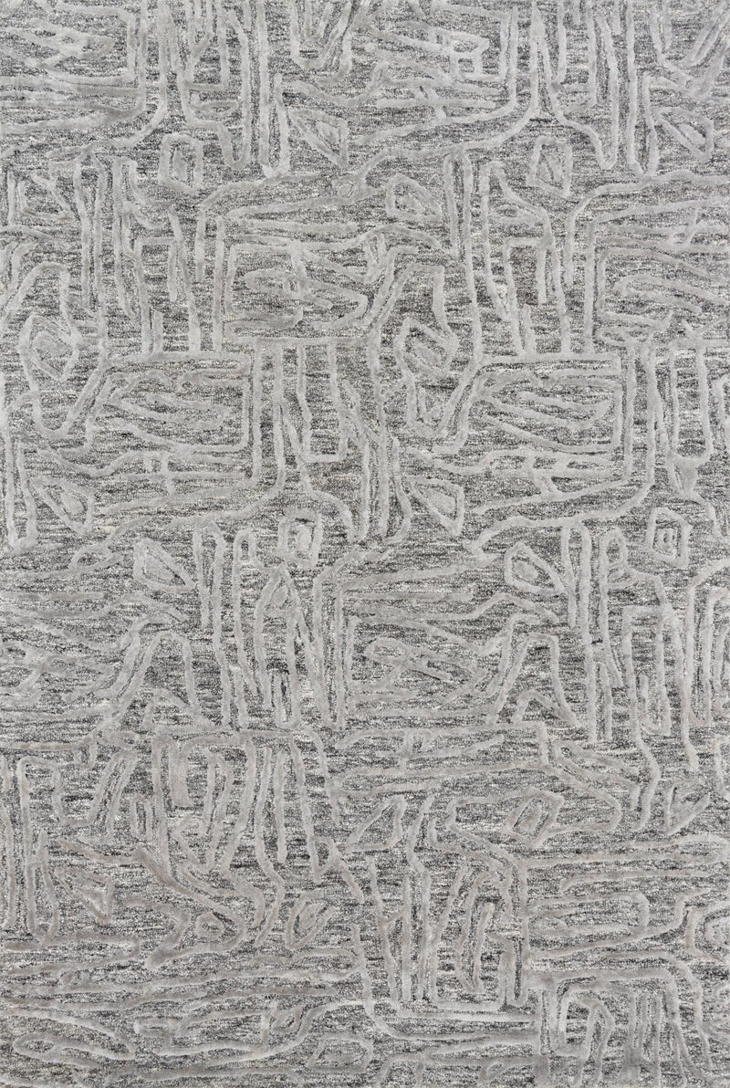JUNEAU Collection Rug  in  GREY / GREY Gray Small Hand-Tufted Viscose