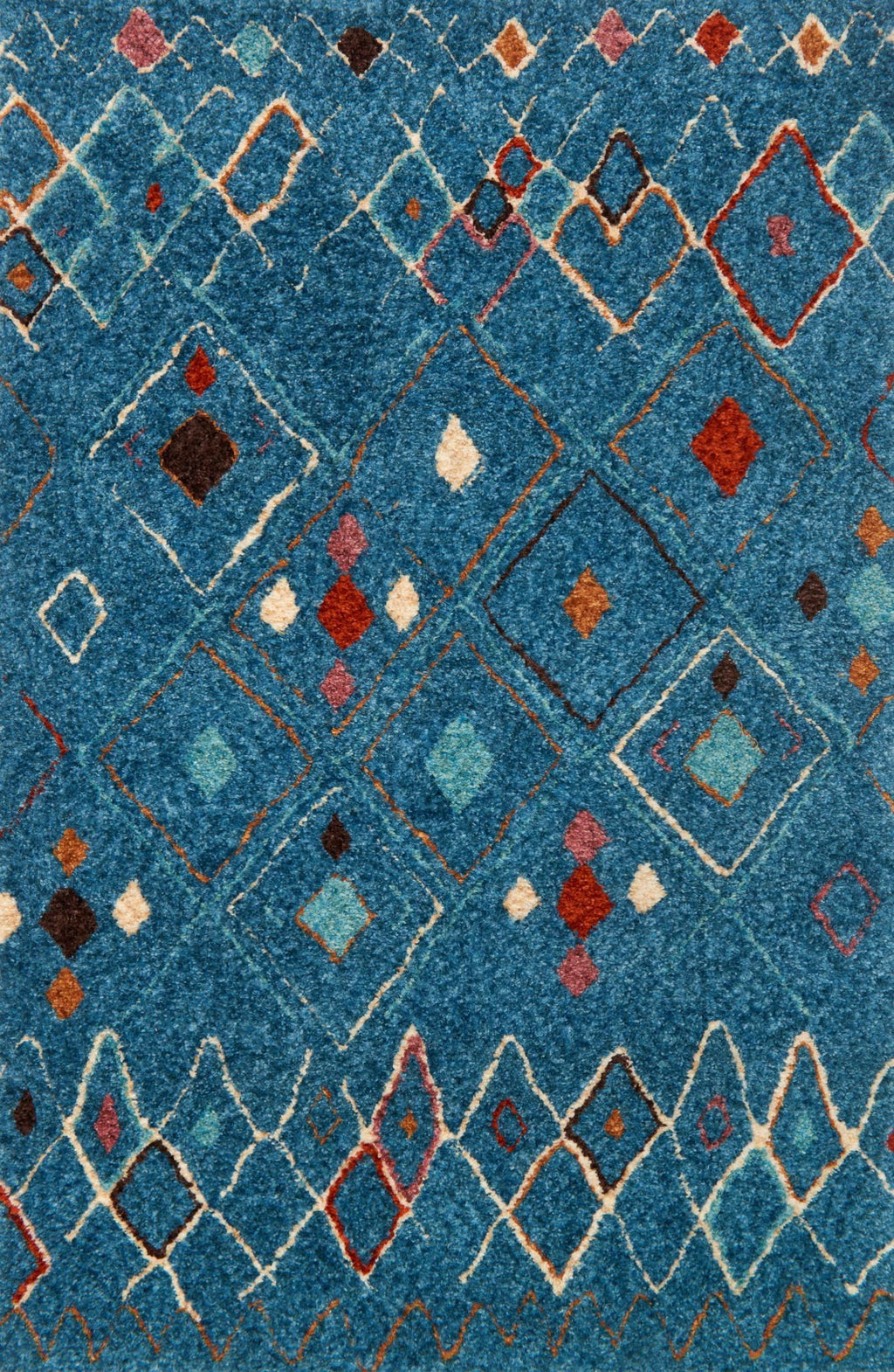 KALLIOPE Collection Rug  in  BLUE / MULTI Blue Small Hand-Woven Polyester