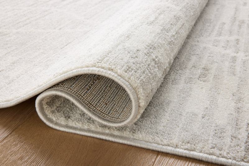 KAMALA Collection Rug  in  Ivory / Silver Ivory Accent Power-Loomed Polyester