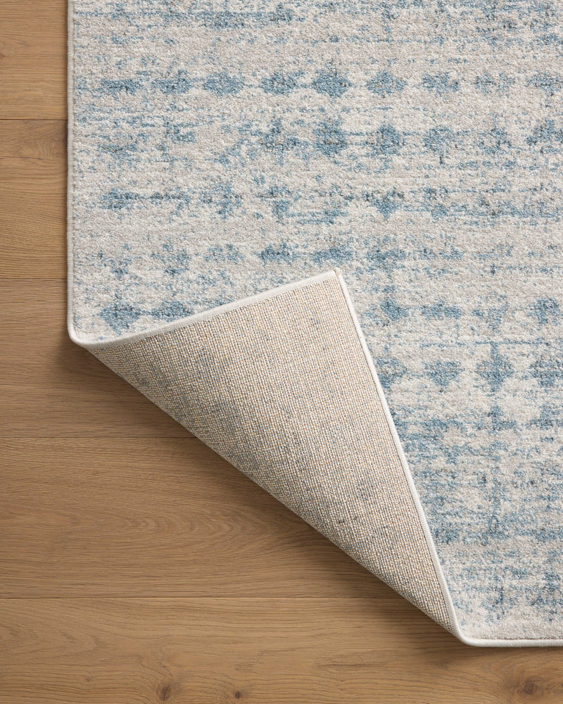KAMALA Collection Rug  in  Sky / Dove Blue Accent Power-Loomed Polyester