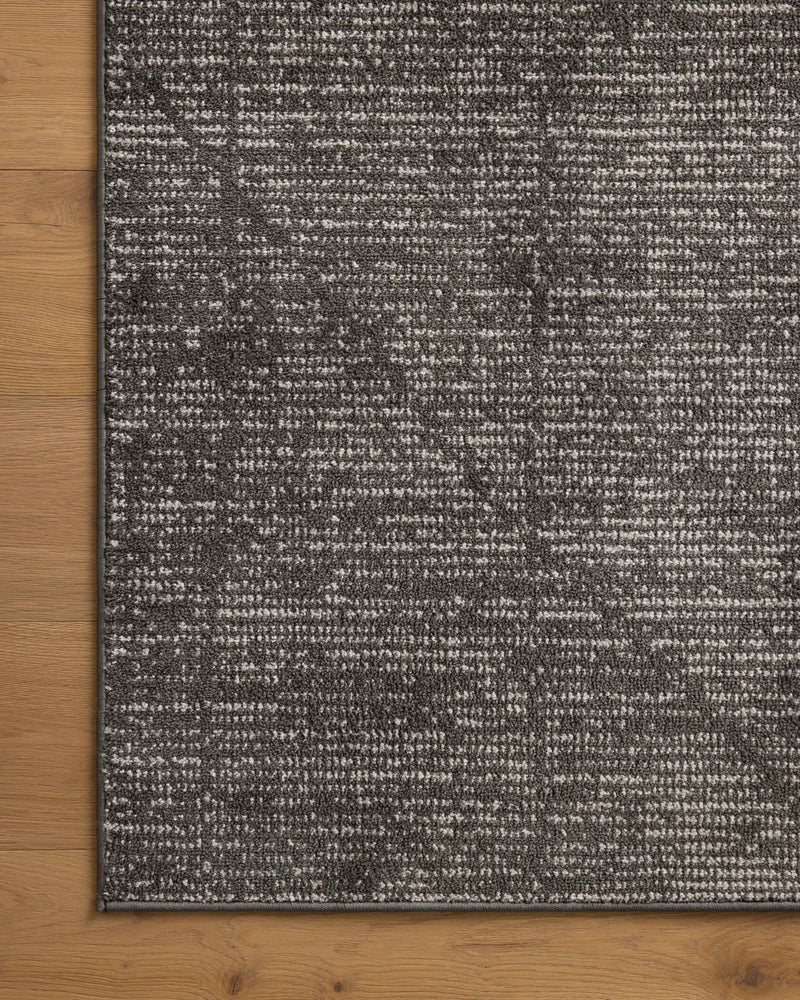 KAMALA Collection Rug  in  Charcoal / Ivory Gray Accent Power-Loomed Polyester