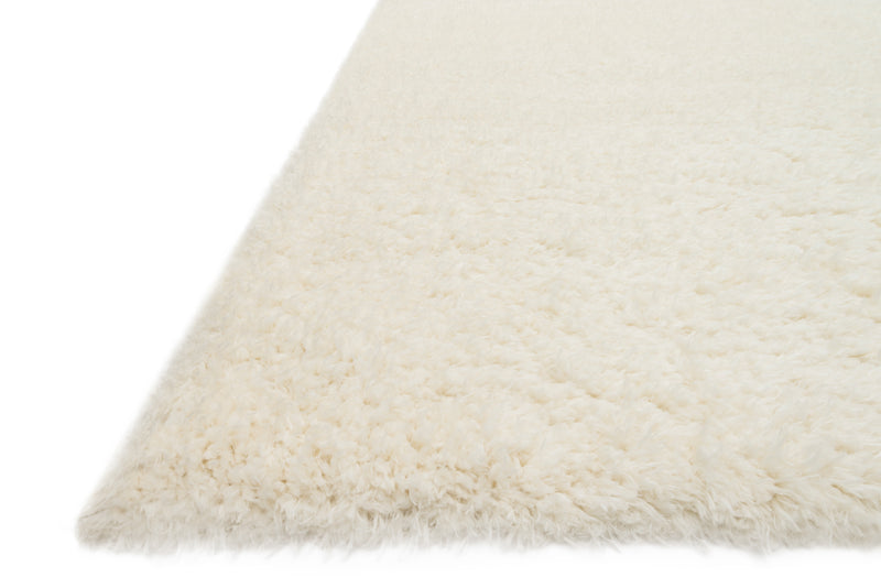 KAYLA SHAG Collection Rug  in  IVORY Ivory Accent Power-Loomed Polyester