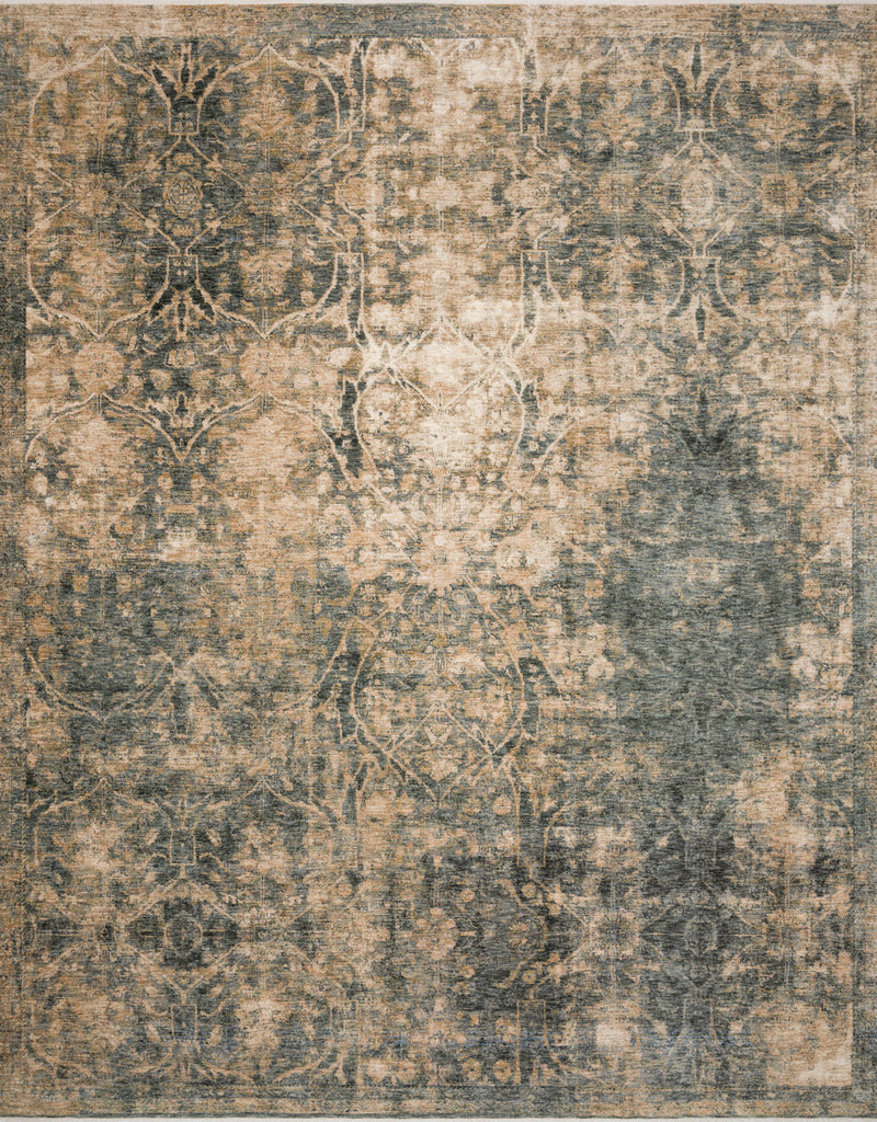 EVERLY Collection Wool/Viscose Rug in IVORY / SAND