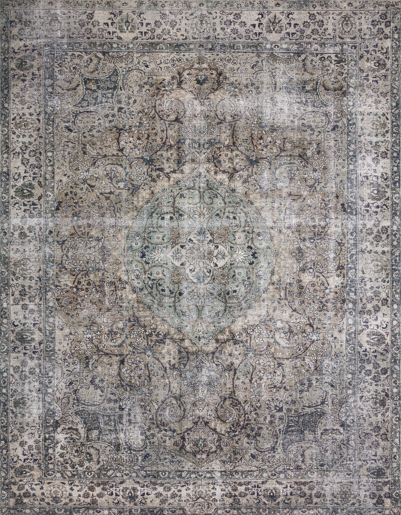 LAYLA Collection Rug  in  TAUPE / STONE Beige Accent Power-Loomed Polyester