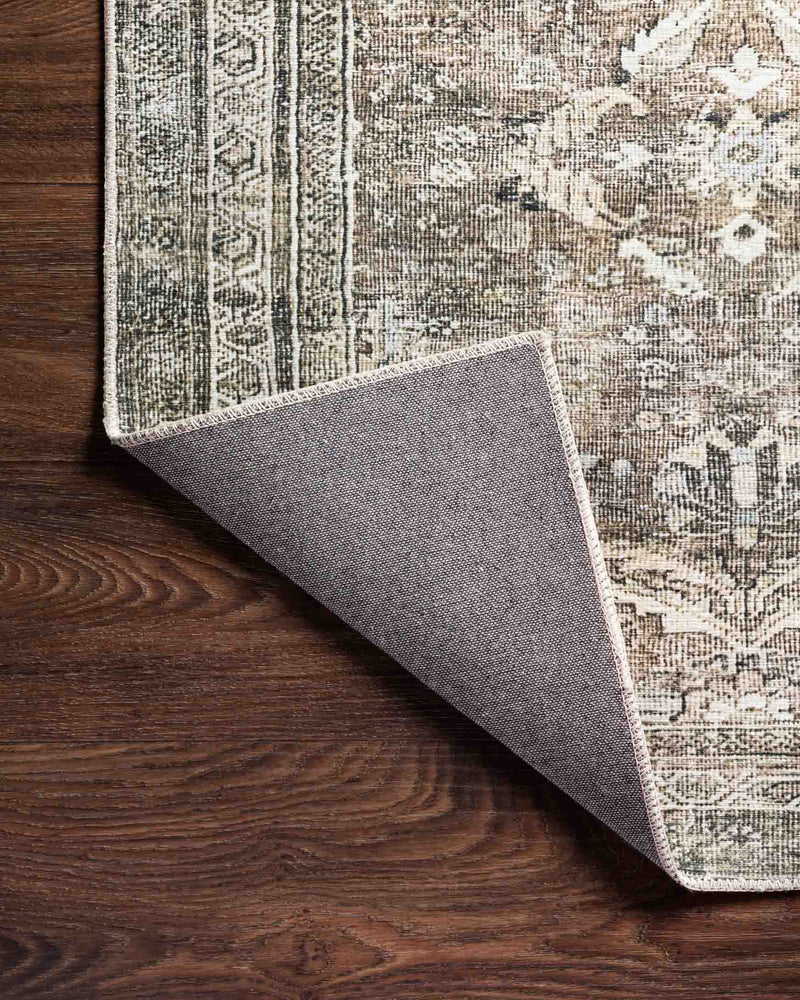 LAYLA Collection Rug  in  Antique / Moss Beige Accent Power-Loomed Polyester